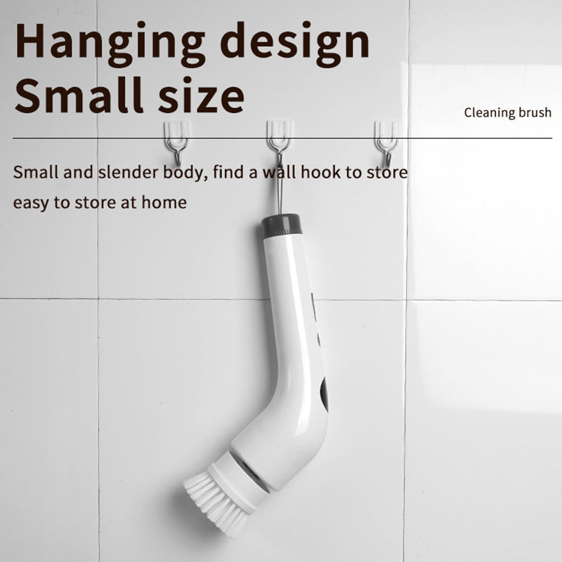 Long-Handle Telescopic Multi-Functional Electric Household Cleaning Brush